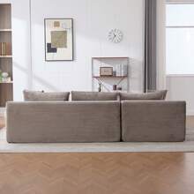 Modular Chenille Sofa Gray 4 Seat - Easy To Move - 灰色四座 - 查看 2