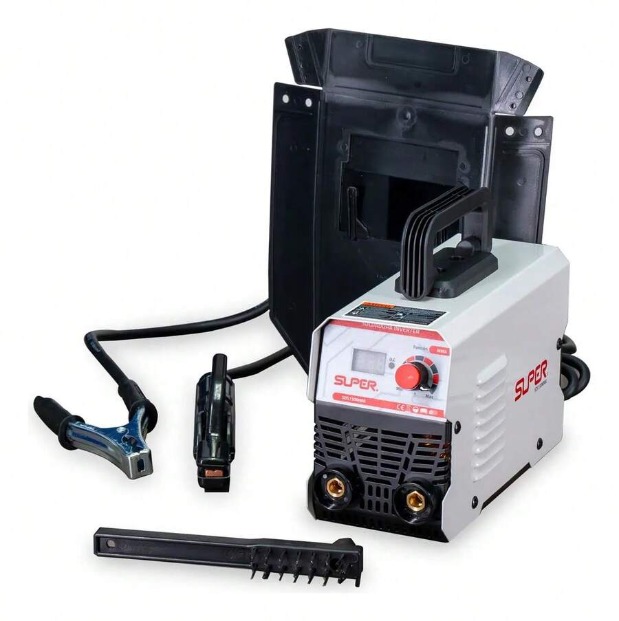 Soldadora Digital Inverter 130 Mma 110v Portátil Gris - Tipo de Enchufe A USA (110-127V) - Ver 1