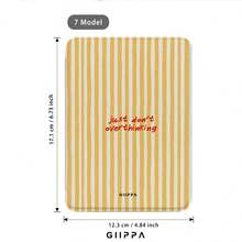 GIIPPA 1件黃色條紋Kindle保護殼附手提帶，適合書迷的情人節/聖誕節禮物，自動喚醒/睡眠電子閱讀器保護套，相容Kindle Paperwhite 5/6/7/10/11/12代、Kindle Colorsoft 1代、Basic Kindle 8/10/11代所有Kids與Signature版本 - 多色9 - 查看 9