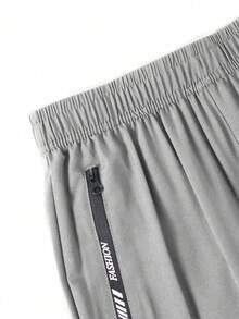 Tween Boy Elastic Waist Casual Versatile Daily Wear Long Pants - Multicolor - View 7
