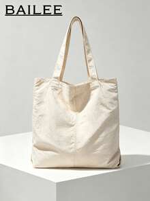 BAILEE A Casual, Simple, Solid-Colored Women's Shoulder Bag With Ample Capacity, Perfect For Carrying While Shopping Or Giving As A Gift. - Multicolor - View 2