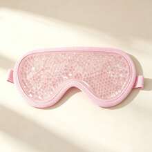 2pcs Pink Cold Compress Gel Bead Eye Mask & Face Mask Set, Pink Series Ice Compress For Skin De-Puffing And Redness Relief, Soothing Facial Fatigue, Beauty Tool Facial Care 2-Piece Gift Set - Pink - View 8