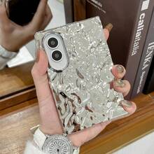 1件裝熱銷時尚純色可折疊手機保護殼 電鍍皺褶設計 全包覆防摔保護殼 適用於 Galaxy Z Fold 8 - 彩色 - 查看 6