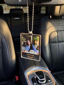 1/3/5pcs Customized Car Hanging Ornament, Customizable Photo And Text, Personalized Acrylic Photo Pendant, Multiple Sizes Available, Rich Colors, Aesthetic Car Decoration, High Decorativeness, Reusable, Exquisite And Fashionable, Ideal Gift For Him, Ideal Gift For Her, Wedding Decoration/Wedding Car Ornament - Multi-color (Pendant) - View 11