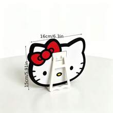 Sanrio 1/Pieza Nuevo Espejo de Cabeza Hello Kitty, Espejo de Maquillaje Plegable de Doble Uso con Soporte y Colgado, Espejo Portátil de Fácil Almacenamiento, Accesorio de Maquillaje, Accesorio de Viaje, Regalo de Cumpleaños, Día de San Valentín, Fiesta de Vacaciones, Regreso a la Escuela, Temporada de Graduación, Baño, Dormitorio, Opción Perfecta para Todas las Estaciones - Multicolor - Ver 3