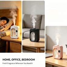 1pc Smart Aromatherapy Diffuser Humidifier Bathroom Air Freshener Ultrasonic Cool Mist Ultra Quiet 5-Speed Timer Essential Oil Diffuser Automatic Fragrance Mist Machine For Home Bedroom Office 300mAh - A - View 10