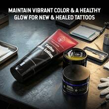POSEIDON Tattoo Care 3-In-1 Set, Citrus Scented Panthenol Repair Kit - Tattoo Balm, Foaming Wash And Care Lotion, Fast Recovery, Protects New And Old Tattoo Ink - View 6