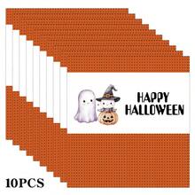 10pcs Halloween Candy Bar Packaging Stickers, Cute Ghost Pumpkin And Witch Design Halloween Mini Candy Chocolate Label Stickers, Party Favors, Halloween Party Decorations, Candy Not Included - Multicolor - View 7