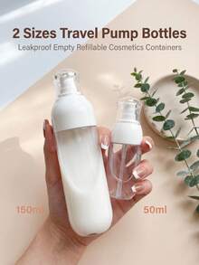 50ml/150ml 防漏可重複填充空旅行乳液噴霧瓶 便攜多用途化妝品樣品容器 旅行必需品 - 彩色 - 查看 1