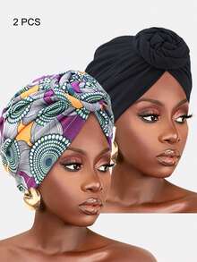 1pc Women's Thick Pleated Square Headscarf Hat, Headwrap, Arabic Hat, Suitable For Daily Use - Claret - View 21