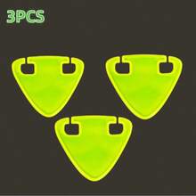 6pcs High Visibility Reflective Stickers For Night Riding, Warning Pendant, Emergency Triangle Reflective Decoration, Random Color, Suitable For Mountain Bike And Road Bike Cycling Accessories - A - View 7