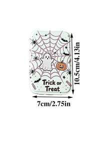 1pc Halloween Ghost Pumpkin Mirror, Desktop Dormitory Tabletop Mirror, Portable Folding Makeup Mirror, Halloween Handheld Mirror, PU Leather Mini Mirror, Multi-Functional Folding Makeup Mirror For Carrying, Small And Large Halloween Dormitory Office Home Tabletop Dressing Mirror, Suitable For Daily And Holiday Use, Portable - Multicolor - View 7