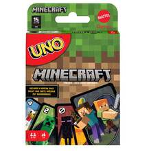 Mattel Games UNO Minecraft 卡牌遊戲，適合兒童、成人、家庭與派對，受電子遊戲啟發的牌組，附特殊規則，2-10 人玩家 - FPD61 - 查看 7