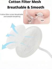 1pc Disposable Ultra-Thin Invisible Nasal Filter Soft Breathable Comfortable Dust Pollen Smog PM2.5 Air Pollution Barrier Portable Lightweight Nasal Protection Suitable For Cycling Running Construction Driving Travel Daily Commute Outdoor Use - Multicolor - View 3