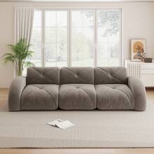 Extra Large Modular Sofa, 3 Seat Color Taupe - Taupe 3 Seat - View 3