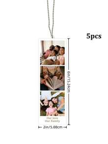 1/3/5pcs Customized Car Hanging Ornament, Customizable Photo And Text, Personalized Acrylic Photo Pendant, Multiple Sizes Available, Rich Colors, Aesthetic Car Decoration, High Decorativeness, Reusable, Exquisite And Fashionable, Ideal Gift For Him, Ideal Gift For Her, Wedding Decoration/Wedding Car Ornament - Multi-color (Pendant) - View 18