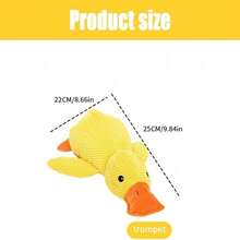 1pc Pet Squeaky Plush Duck Dog Chew Toy, Makes Squeaking Sound, Suitable For All Pets, Self-Entertainment Cat Toy Dog Toy Durable Bite Scratch Teeth Grinding Chewing Toy, Pet Supplies, Dog Toy, Happy Puppy, Dog's Favorite Gift. - Multicolor - View 11