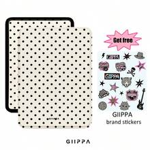 GIIPPA 復古白色底粉色波點印花 Kindle 保護殼，附可調節彈性手帶，自動喚醒/睡眠防震翻蓋電子書閱讀器外殼，兼容所有 Kindle Paperwhite、Basic Kindle 和 Kindle Colorsoft 版本，適合情人節、返校季、辦公室、聖誕節、萬聖節、感恩節假期，送女友的最佳禮物，完美的婚禮季禮物，復古波點閱讀美學 - 多色2 - 查看 1