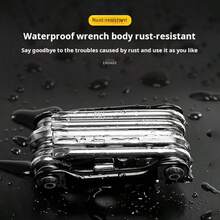 11-In-1 Multi-Function Bicycle Repair Kit, Mountain Bike Wrench, Screwdriver, Chain Hex Spoke, Bicycle Tools, Bicycle Repair Tool Set - Multicolor - View 2