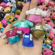 Christmas Decoration 5pcs/10pcs LOL Surprise Doll Cartoon Accessories Random Outfit Set Birthday Gift, Doll, LOL Surprise Doll - Apricot - View 6