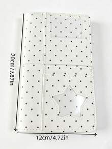 1 buah Notebook Ring Binder Denim Polkadot Gaya Korea Minimalis Ukuran A6, Ramah untuk DIY, Portabel untuk Pelajar, Cocok untuk Jurnal dan Scrapbooking Foto Pribadi - Buku lembaran lepas - View 4