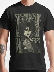 Camiseta gráfica vintage de 1982 - Camiseta oficial de la banda Siouxsie and the Banshees, mercancía vintage de rock gótico, adecuada para conciertos y uso casual, camiseta duradera y lavabl - Negro - Ver 7
