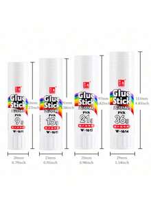9g/21g/36g Solid Glue Stick, High Viscosity And Non-Penetrating, Suitable For Office, School And Craft General Use, Perfect For Paper Bonding, DIY Projects, Scrapbooking, Notebook Decoration, Handicrafts And Card Making - Glue Stick - View 9