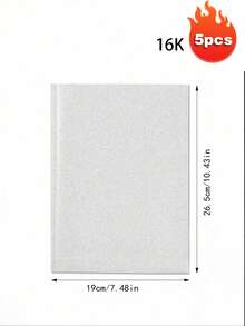 10 Pcs Film Sampul Buku Transparan Self-Adhesive, Desain Pra-Potong Tanpa Potong, Pelindung Buku Teks Tahan Air, Dekorasi Bening Minimalis, Sleeve Ringan Portabel untuk Buku Catatan Siswa & Buku Sekolah A4 16K A5 - A - View 28