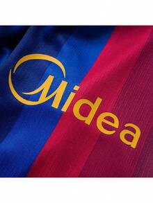 Nike Men's T-Shirt FCB M NK DF JSY SS STAD  26 Summer New Red & Blue Vertical Stripe Football Short Sleeve Top II1872-683 - Black Blue/Space Blue/Mineral Yellow/Deep Garnet Red - View 4