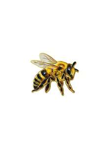 1 pieza Broche de abeja realista/Accesorio de insecto pequeño exquisito con diseño de abeja ricamente detallado/Adecuado para chaquetas, mochilas, sombreros, bolsos, - Multicolor - Ver 12