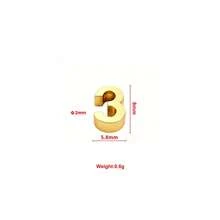 1 件不锈钢 0-9 数字珠 DIY 手链饰品制作隔珠项链配件生日礼物 - 彩色 - 查看 26