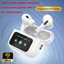 1pc Wireless Bluetooth Headphones With LED Display, HiFi Stereo, High-Fidelity, High-Quality Sound For Gaming And Sports, Compatible With IPhone, Series Small And Portable,Immersive Stereo Sound, Intuitive Touch Control, In-Ear Wireless Earphone Mini Earbuds With Charging Case , - White - View 2