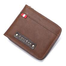 CarrKen 1pc New Men's Fashion Vintage Multi-Function Zipper Wallet, Youth Versatile Multi-Card Slot Card Holder - Multicolor - View 10
