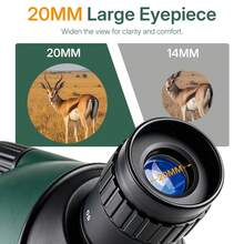 25-75x70mm Zoom Spotting Scope, HD High Power Bird Watching Scope, ABS Material And HD Optical Glass Lenses, Comes With Tripod And Phone Adapter, Ideal For Birding, Shooting, Wildlife Observation - A - View 2