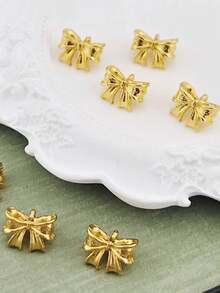 8/15pcs Bowknot Jewelry DIY Set, Suitable For Bracelet, Necklace, Earring And Keychain DIY Jewelry Pendant, Handmade Jewelry Accessories And Gifts - Multicolor - View 6