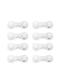 White Cabinet Door Lock - Suitable For Drawers, Cabinets, Refrigerators, Ovens, Wardrobes, Pantries - , Anti-Theft, Latch Lock - A - View 13