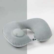 Inflatable Pillow, Portable Travel Neck Pillow, Pressure-Inflated U-Shaped Pillow, Space-Saving - Multicolor - View 7