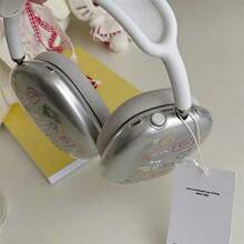 1 Pair INS Style Cartoon Line Doodle Design Soft Protective Headphone Cover For AirPods Max 1/2 Generation Over-Ear Bluetooth Headset - Multicolor - View 3