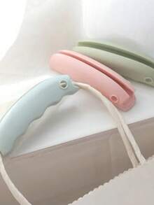 3pcs Convenient Plastic Bag Handle Grip, No Hand Straining, Labor-Saving Bag Carrier For Grocery Shopping, Household Bag Lifter For Carrying Vegetables - Multicolor - View 4
