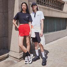 Adidas (ADIDAS) Small Linear Logo Tee Pure Cotton Sports Casual Short Sleeve Crew Neck T-Shirt JI9076 - Black - View 3
