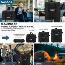 Rolling Travel Bags - Black - View 8