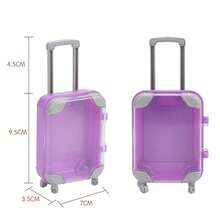 1pc Mini Suitcase - Durable Colorful ABS Trolley Bag, Suitable For Teens And Storage Use - Dollhouse - Perfect For Travel, Parties And Small Item Organization. (Multiple Colors Available) - Multicolor - View 13