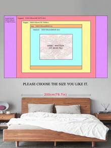 1pc Cloud & Sun Pattern Tapestry, Fabric Wall Blanket For Home Wall Decor, Flag For Room, Room Decor, Tapestry, Wall Art ,Room Stuffs, Flags For Room, Home Decor, Wall Tapestry, Pink Tapestry - Pink - View 6