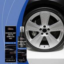 Homonth Spray para el Cuidado de Piezas Cromadas, Accesorios Automotrices, Antioxidante, Descontaminante, Limpiador, Anticorrosivo, Agente Pulimentador V9Z1 - A - Ver 2