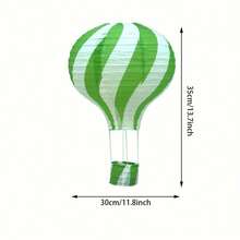 1pc Handmade Hot Air Balloon Paper Lantern Hanging Decor For Wedding, Bar, Shopping Mall, Kindergarten Corridor Decoration - Hot Air Balloon Paper Lantern - View 9