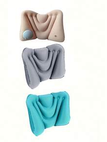 Manual Inflatable Lumbar Support Cushion, Portable Inflatable Waist Pillow, Lumbar Support Backrest, Essential Accessory For Long-Term Sitting In Trains, Airplanes, Offices, Cars, Camping And Travel - Multicolor - View 10