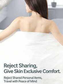 70*140cm Disposable Bath Towel, 2/6/12pcs Set, Large Portable Travel Towel, Individually Packed, Clean And Hygienic, Quick-Drying And Absorbent, Essential For Beach, Swimming, Hiking, Camping - White - View 7
