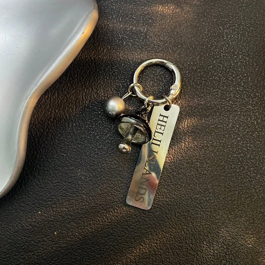 鑰匙圈製作配件 手作珠飾吊飾 手鍊珠子 原創韓系 Ins 風 蝴蝶結 冰透雲朵 手機鏈條 手機殼掛繩 DIY 串珠相機鏈 防丟繩 耳機保護殼 高質感吊墜 - 黑色 - 查看 1