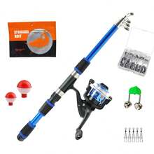 1.8m Fishing Rod + Fishing Reel + Fishing Hook Accessories Fishing Tackle Set, Ready To Fish - Multicolor - View 3