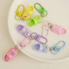 10/6/1 pieza Llavero de zapato lindo, colgante de zapatilla kawaii, accesorios de encanto de bolsa coloridos para mujeres y niñas - Multicolor - Ver 4